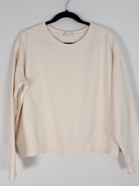 Pact Organic Cotton White Sweatshirt